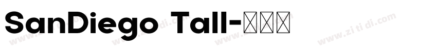 SanDiego Tall字体转换